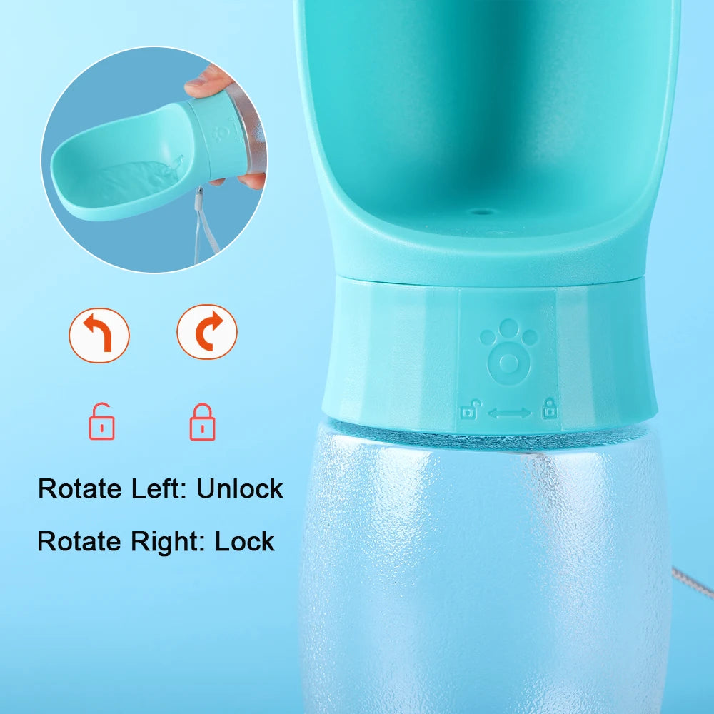 Portable Dog Water Bottle Dispenser – Leak-Proof Travel Cup