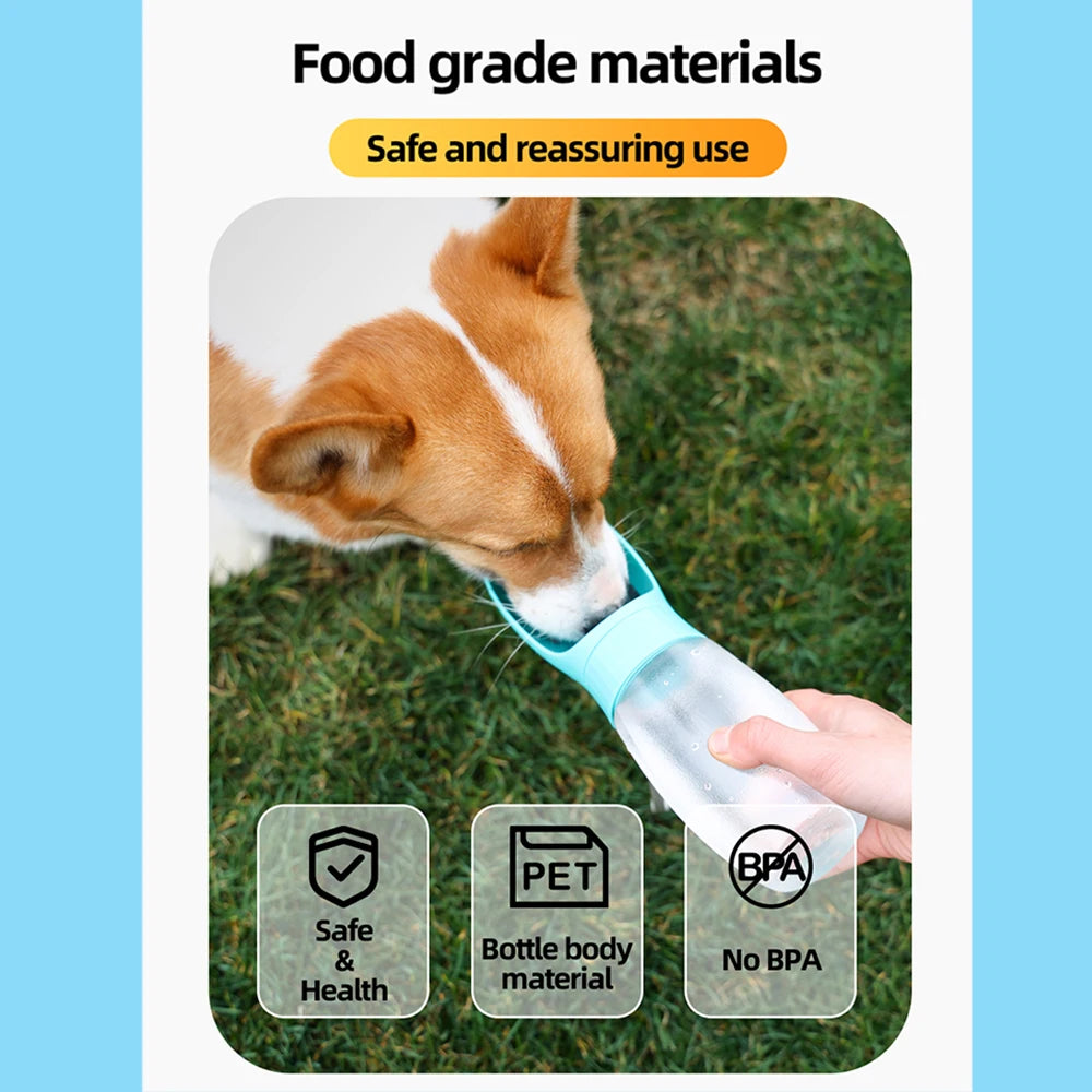Portable Dog Water Bottle Dispenser – Leak-Proof Travel Cup