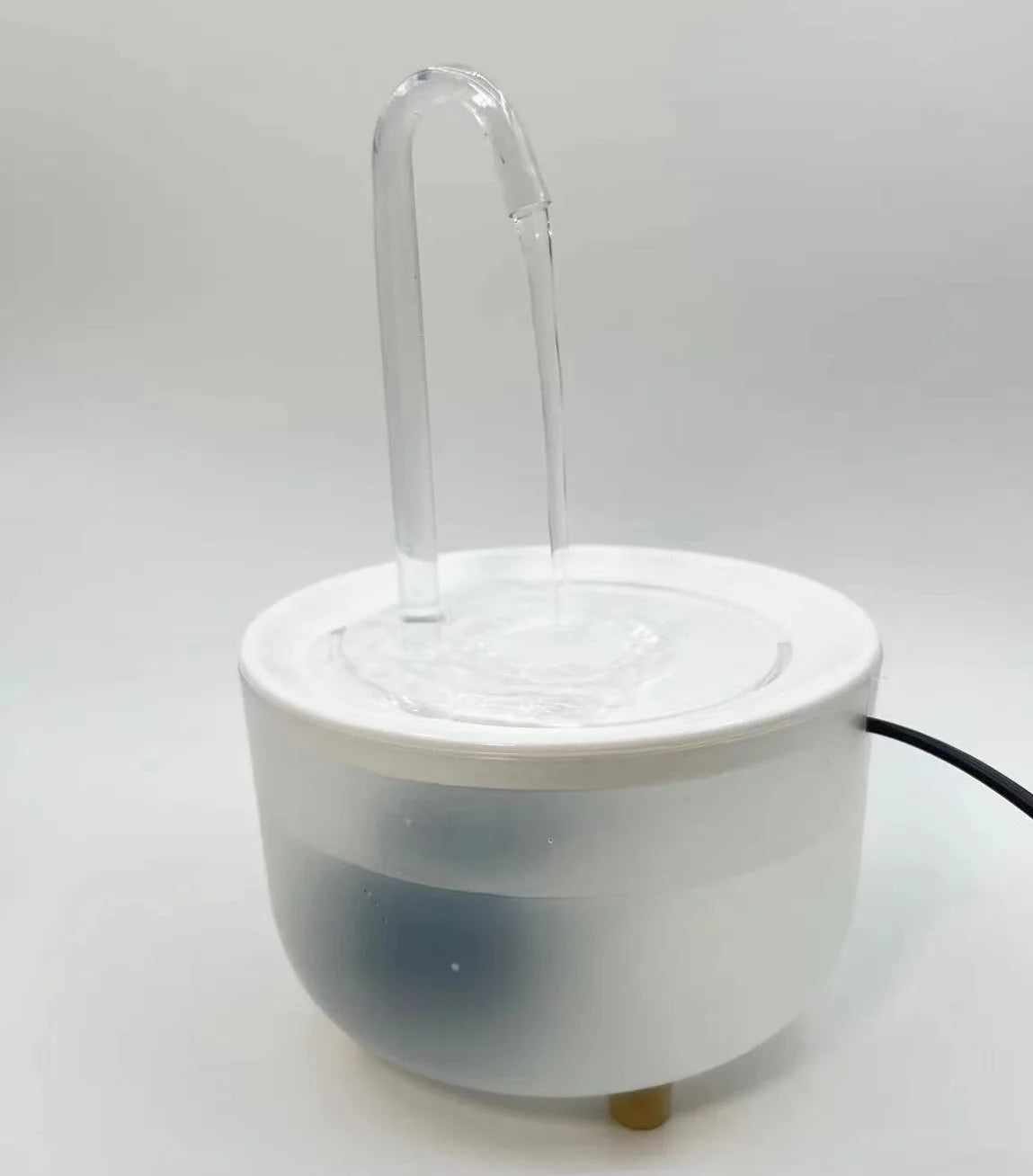 White long tube Color Automatic 1.2L Pet Water Fountain – Quiet Circulating Dispenser