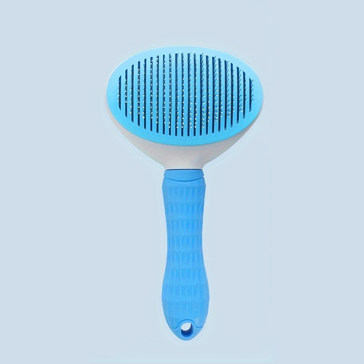 Blue-1pc Color Pet Grooming Comb with Stainless Steel Pins