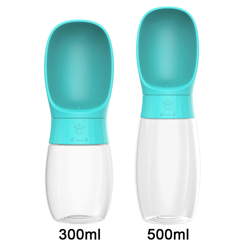 Turquoise-PET Color Portable Dog Water Bottle Dispenser – Leak-Proof Travel Cup